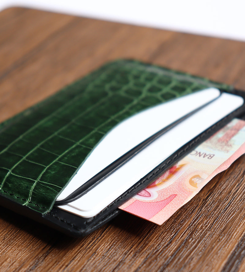 TARJETERO VERDE-EXOTICO GENUINO